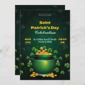 Saint Patrick’s Day Celebration Party Invitation (Devant / Derrière)