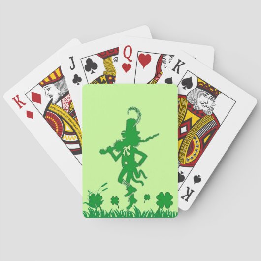 Saint Patrick’s Day Leprechaun Jeu de cartes (dos)