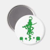 Saint Patrick’s Day Leprechaun Magnet Shamrock (Recto/Verso)