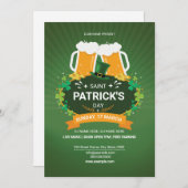 Saint Patrick’s Day Party Invitation Kaart (Voorkant / Achterkant)