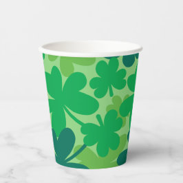 Saint Patrick’s Day Shamrock Green Paper cups Papieren Bekers