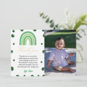 Saint Patrick Shamrock Anniversaire Carte de remer (Debout devant)