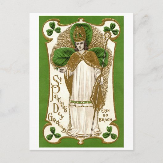 Saint Patrick, Shamrock Briefkaart (Voorkant)