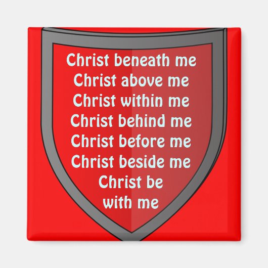 Saint Patrick's borstplaat gebedsmagneet Magneet (Voorkant)