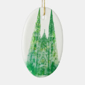 Saint Patrick's Cathedral New York Keramisch Ornament (Rechts)