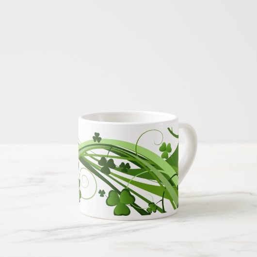 Saint Patrick's Clover Espresso Mug (Devant droit)