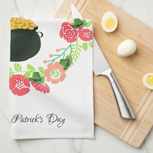 Saint Patrick's Cuisine Serviette Teddy Ours (Quart Plié)