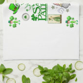 saint patricks cuisine verte serviette (Plié)