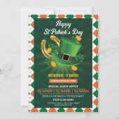 Saint patrick's dag uitnodiging flyer sjabloon (Voorkant)