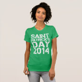 Saint Patrick's Day 2014 Green Chalkboard T-shirt (Voorkant volledig)