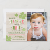 Saint Patrick's Day 4 Feuille Clover Invitation d' (Devant)