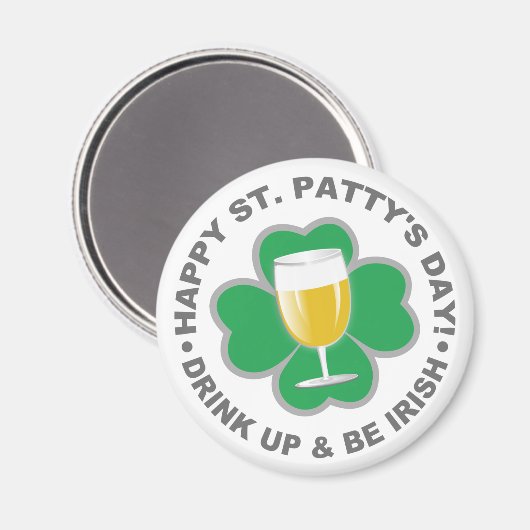 Saint Patrick's Day aimant (Recto/Verso)