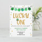 Saint Patrick's Day Anniversaire Invitation Lucky  (Debout devant)