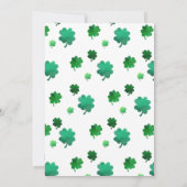 Saint Patrick's Day Anniversaire Invitation Lucky  (Dos)