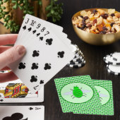 Saint Patricks Day Bee en Shamrocks Pokerkaarten (Insitu)