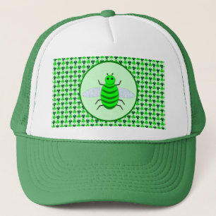 Saint Patricks Day Bee en Shamrocks Trucker Pet