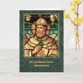Saint Patrick's Day Bénédictions Carte religieuse (Fleur jaune)