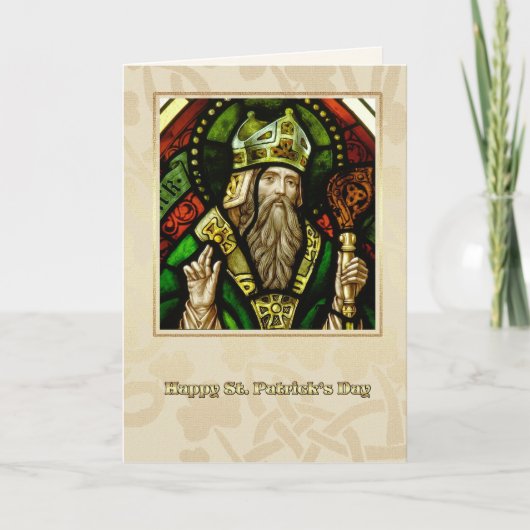 Saint Patrick's Day Bénédictions Carte religieuse (Devant)