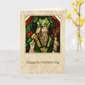 Saint Patrick's Day Bénédictions Carte religieuse (Fleur jaune)