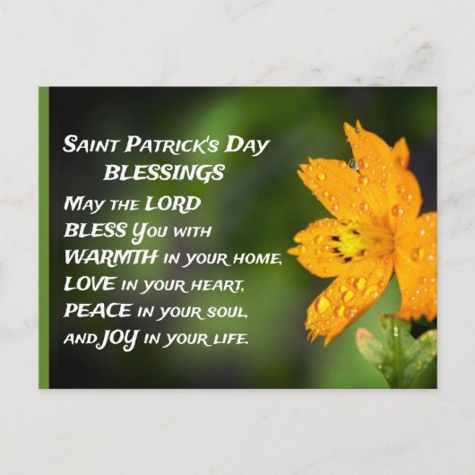 Saint Patrick's Day Blessings Briefkaart (Voorkant)
