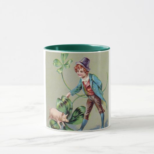 Saint Patrick's Day Boy & Lucky Pig,  Mok (Midden)