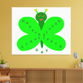 Saint Patricks Day Butterfly Canvas Print (Insitu (Woonkamer))
