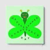 Saint Patrick's Day Butterfly Custom Party (Verso)