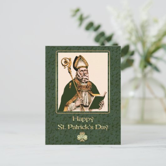 Saint Patrick's Day Carte postale religieuse (Debout devant)