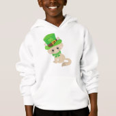 Saint Patrick's Day Cat, Leprechaun Pet, Clovers (Voorkant)