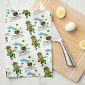 Saint Patrick's Day Cuisine Serviette Leprechaun (Quart Plié)