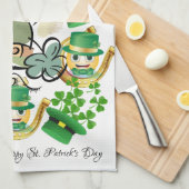 Saint Patrick's Day Cuisine Serviette Leprechaun (Quart Plié)