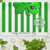 Saint Patrick's Day Cuisine Shamrock serviette mai (Plié)
