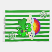 Saint Patrick's Day Cuisine Shamrock serviette mai (Horizontal)