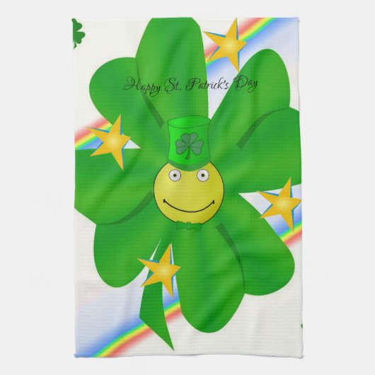 Saint Patrick's Day Cuisine Shamrock serviette mai (Vertical)