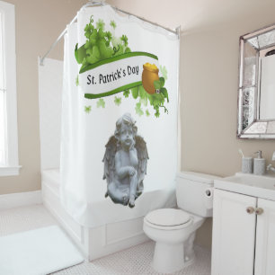 Saint Patrick's Day Douche rideau Angel