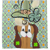 Saint Patrick's Day Douche rideau chien (Devant)