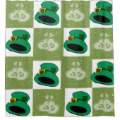 Saint Patrick's Day Douche rideau Coeurs Casquette (Devant)