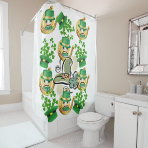 Saint Patrick's Day Douche rideau fer à cheval