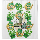 Saint Patrick's Day Douchegordijn Hoefijzer (Voorkant)