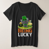 Saint Patrick's Day Être chanceux (Design devant)
