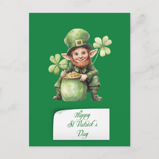 Saint Patrick's Day Feestdagenkaart (Voorkant)