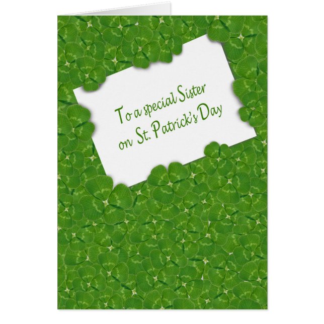 Saint Patrick's Day for Sister (Devant)