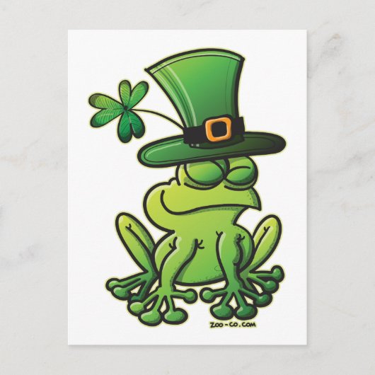 Saint Patrick's Day Frog Briefkaart (Voorkant)