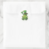 Saint Patrick's Day Frog Ronde Sticker (Tas)