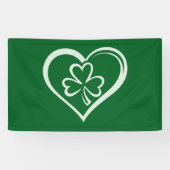 Saint Patrick's Day Funny Shamrock Heart Iers Spandoek (Horizontaal)
