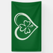 Saint Patrick's Day Funny Shamrock Heart Iers Spandoek (Verticaal)