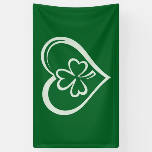Saint Patrick's Day Funny Shamrock Heart Iers Spandoek (Verticaal)