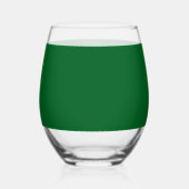 Saint Patrick's Day Funny Shamrock Heart Iers Wijnglas Zonder Voet (Voorkant)