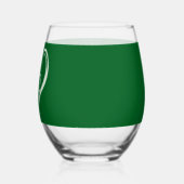 Saint Patrick's Day Funny Shamrock Heart Iers Wijnglas Zonder Voet (Rechts)