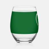 Saint Patrick's Day Funny Shamrock Heart Iers Wijnglas Zonder Voet (Links)